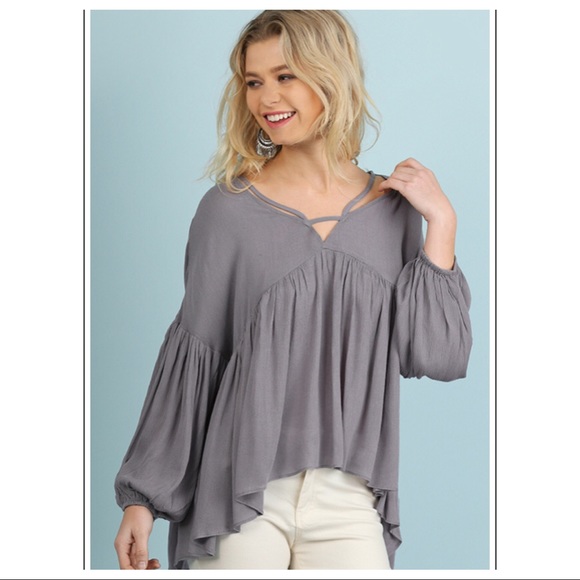 CARSON-Cool Grey Curved Hem T… - Picture 5 of 6